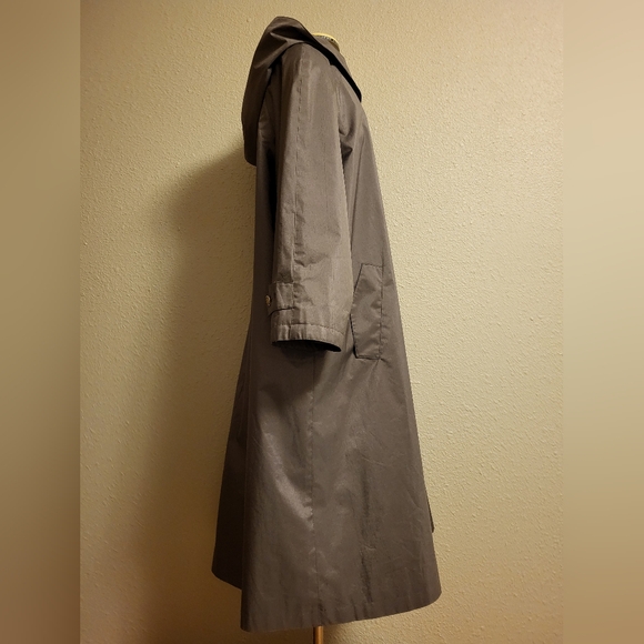 Vintage MS Cambridge Muted Olive Green-Gray Coat Size 16 - Picture 4 of 13